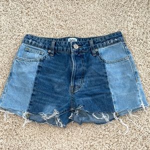 Two Toned Urban Outfitters Jean Shorts